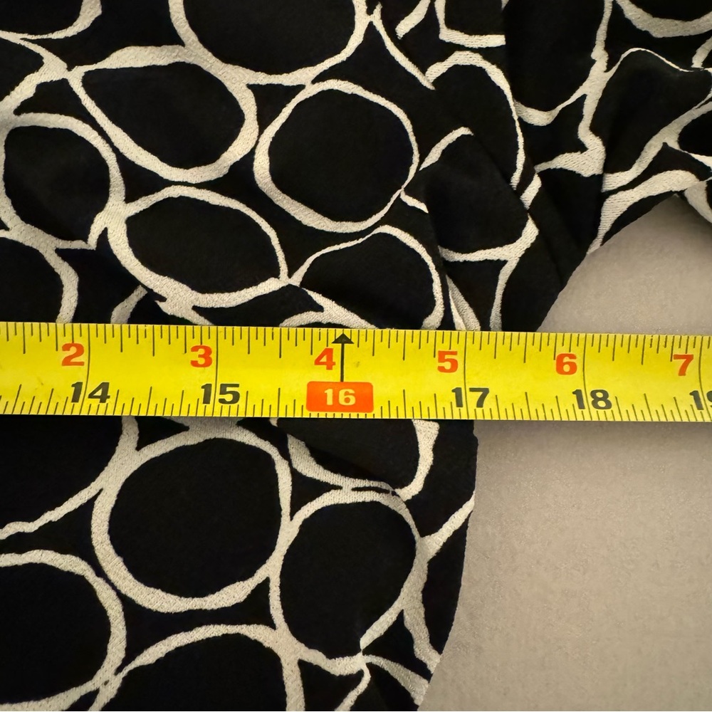 Ann Taylor Black & White Circles Dress Size Large - Picture 5 of 9